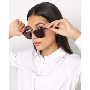 DIESEL DL0212 54 52J Dark Tortoise Frame UV-Protected Full-Rim Square Sunglasses